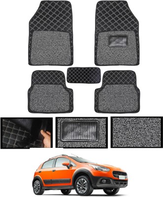 MATIES Leatherite 7D Mat For  Fiat Avventura(Black)