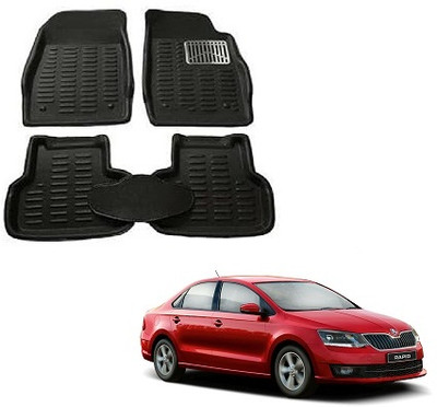 SLSHILPA Plastic 3D Mat For  Skoda Rapid(Black)