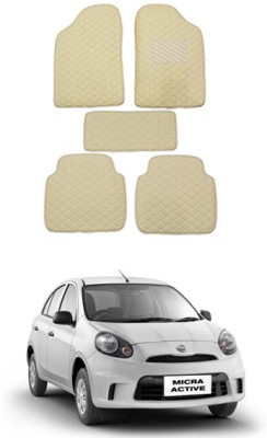 MATIES Leatherite Standard Mat For  Nissan Micra Active(Beige)