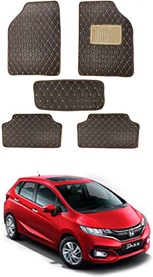 MATIES Leatherite Standard Mat For  Honda Jazz(Brown)