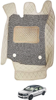 Euro Care Leatherite 7D Mat For  Skoda Rapid(Beige)