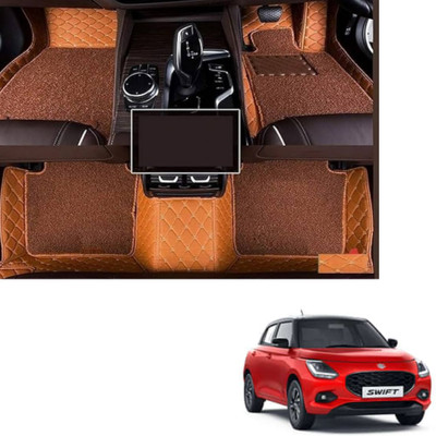 Autoclow Leatherite 7D Mat For  Maruti Suzuki Baleno(Brown, Brown)