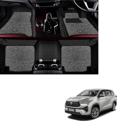 Autoclow Leatherite 7D Mat For  Toyota Innova(Black, Silver)