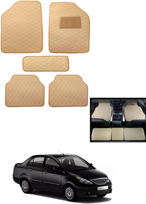 MATIES Leatherite Standard Mat For  Tata Manza(Beige)