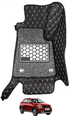 Euro Care Leatherite 7D Mat For  Kia Sonet(Black)