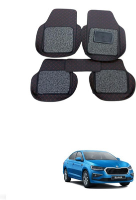 ARNEJA Leatherite 7D Mat For  Skoda Slavia(Black)