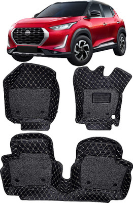 INSURE AUTOMOTIVE Leather 7D Mat For  Nissan Magnite(Black)