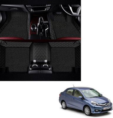 Autoclow Leatherite 7D Mat For  Honda Amaze(Black, Black)