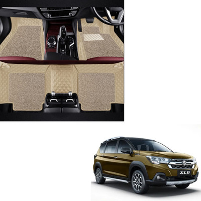 Autoclow Leatherite 7D Mat For  Maruti Suzuki XL6(Beige, Beige)