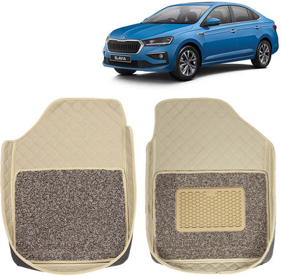 Kingsway Leatherite 7D Mat For  Skoda Slavia(Beige)