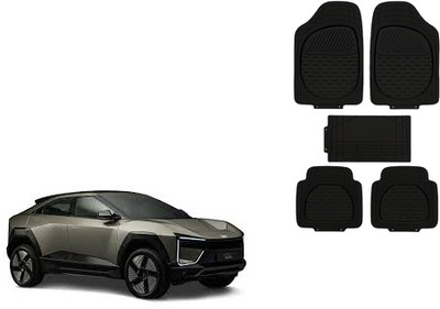 Autorepute Rubber Standard Mat For  Mahindra Universal For Car(Black)