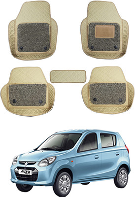 MATIES Leatherite 7D Mat For  Maruti Suzuki Alto 800(Beige)