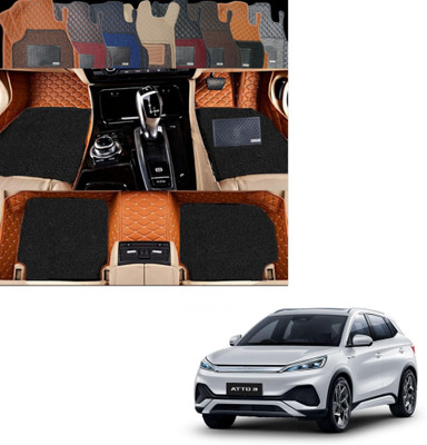 Autoclow Leatherite 7D Mat For  Hyundai Creta(Brown, Black)