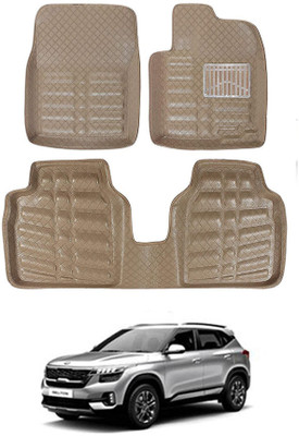 MATIES Plastic 5D Mat For  Kia Seltos(Beige)