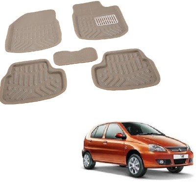 ROSHNEER ENTERPRISES PVC 3D Mat For  Tata Indica V2(Beige)