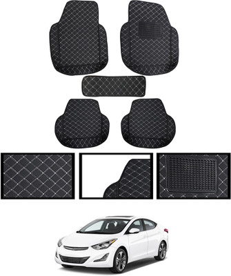 ABJD Leatherite 7D Mat For  Hyundai Elantra(Black)