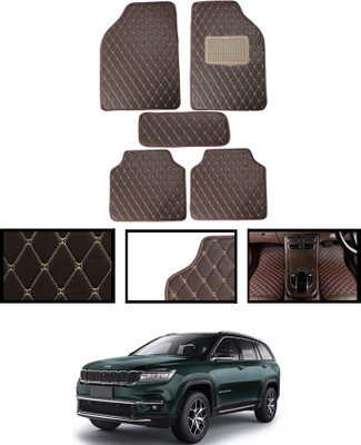 ABJD Leatherite Standard Mat For  Jeep Meridian(Brown)