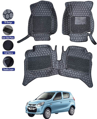 MATIES Leatherite 8D Mat For  Maruti Suzuki Alto 800(Black)