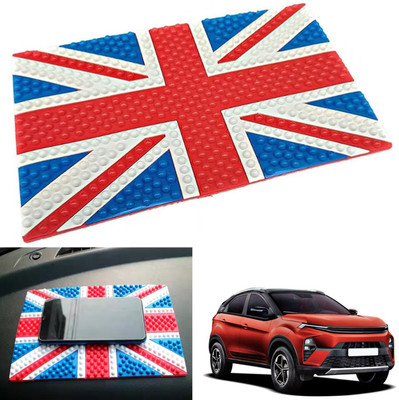 PEEPS STORE Rubber Tray Mat For  Tata Nexon(Red, Blue)