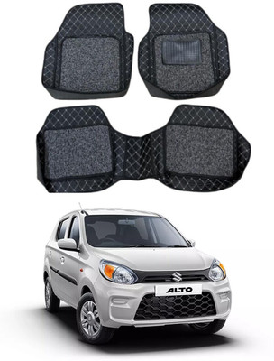 arneja trading company Leatherite 7D Mat For  Maruti Suzuki Alto(Silver, Black)