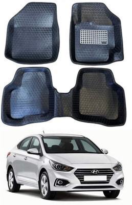 arneja trading company Polyutherine 5D Mat For  Hyundai Verna(Black)