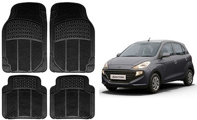 SLSHILPA Rubber Standard Mat For  Hyundai Santro(Black)