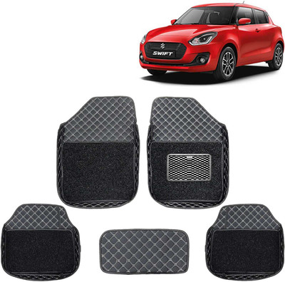 Kingsway Leatherite 7D Mat For  Maruti Suzuki Swift(Black)