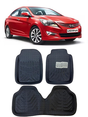 arneja trading company Polyutherine 3D Mat For  Hyundai Fluidic Verna 4S(Black)