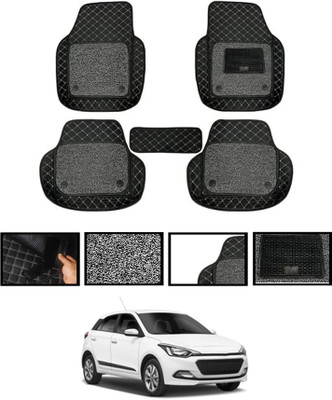MATIES Leatherite 7D Mat For  Hyundai Elite i20(Black)