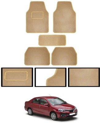 MATIES Fabric Standard Mat For  Toyota Etios(Beige)