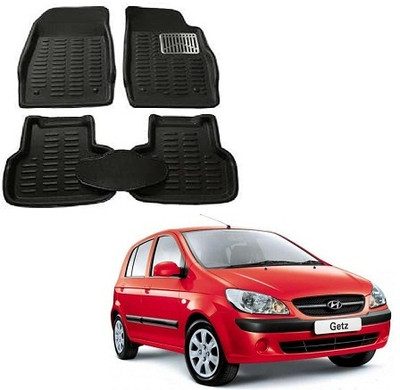 SLSHILPA Plastic 3D Mat For  Hyundai Getz(Black)