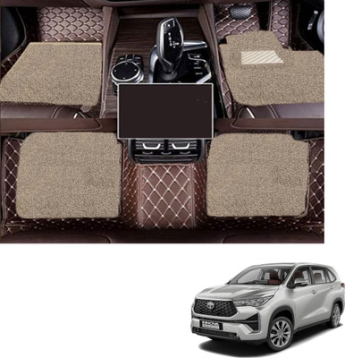 Autoclow Leatherite 7D Mat For  Toyota Innova(Brown, Beige)