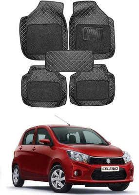 arneja trading company Leatherite 7D Mat For  Maruti Suzuki Celerio(Silver, Black)