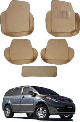 MATIES Leatherite 7D Mat For  Tata Aria(Beige)