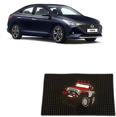 ARNEJA Rubber Standard Mat For  Hyundai Verna(Black)