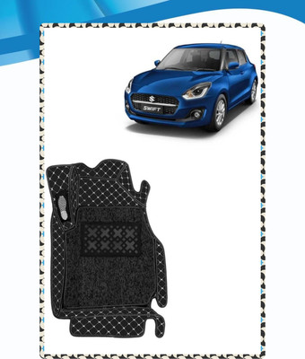KUNTAIL A Leather 7D Mat For  Maruti Suzuki Swift(Black)