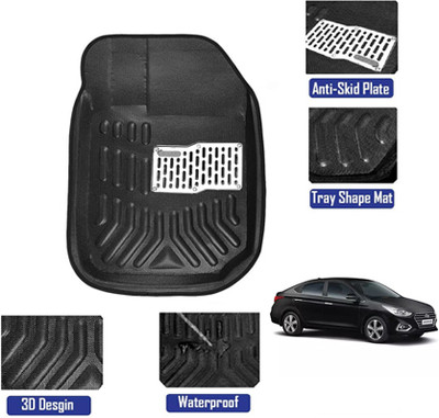 MATIES Plastic 3D Mat For  Universal For Car(Black)