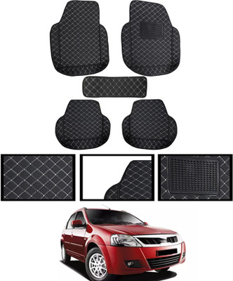 MSNP Leatherite 7D Mat For  Mahindra Verito(Black)