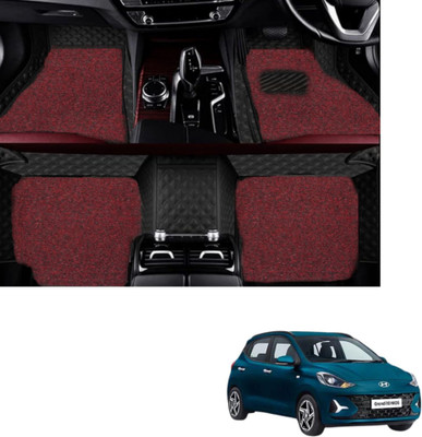 Autoclow Leatherite 7D Mat For  Hyundai i10(Black, Red)