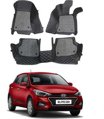 KUNTAIL ENTERPRISES Leatherite 7D Mat For  Hyundai Elite i20(Black)