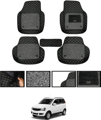 monolive Leatherite Tray Mat For  Mahindra Quanto(Black)