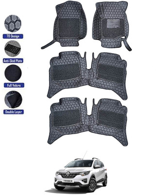 AYW Leatherite 7D Mat For  Renault Triber(Black)
