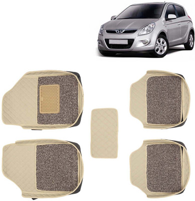 Kingsway Leatherite 7D Mat For  Hyundai i20(Beige)