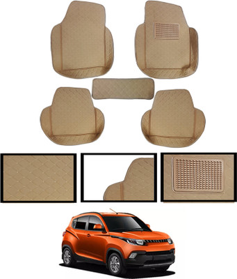 MSNP Leatherite 7D Mat For  Mahindra KUV100(Beige)