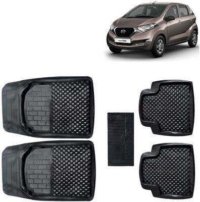 Kingsway PVC Tray Mat For  Datsun Redi GO(Black)