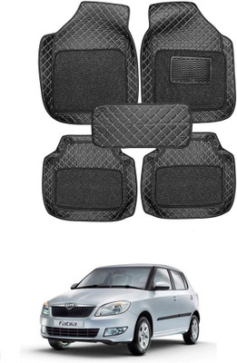 arneja trading company Leatherite 7D Mat For  Skoda Fabia(Black)