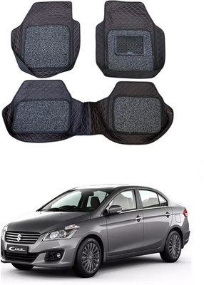 ARNEJA Leatherite 7D Mat For  Maruti Suzuki Ciaz(Red, Black)
