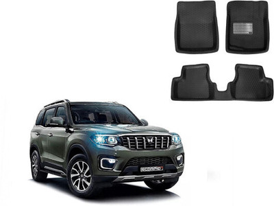 Autorepute Leather 5D Mat For  Mahindra Scorpio(Black)