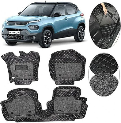 STYLE CHOICE Leather 7D Mat For  Tata Punch(Black)