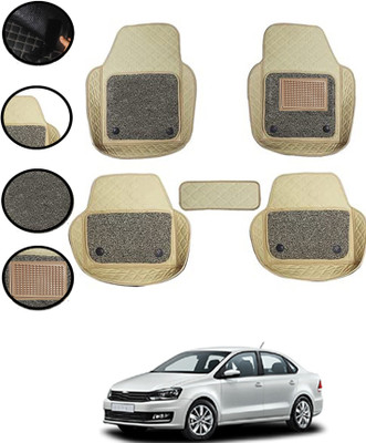 MSNP Leatherite 7D Mat For  Volkswagen Vento(Beige)